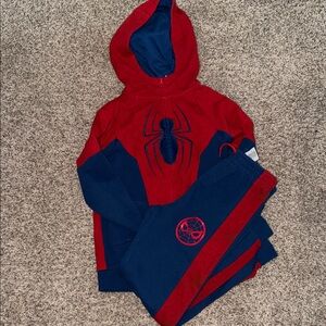 Spider-Man Red and Blue Hoodie and Pants Set